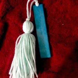 Resin bookmark with tassel!